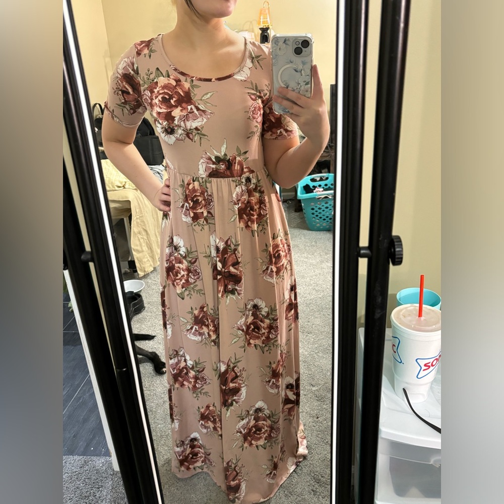 Mikarose pink floral dress